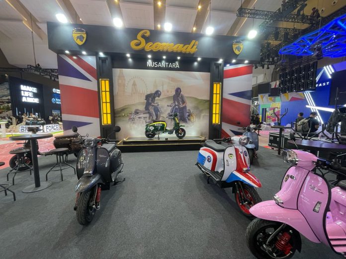 Pada gelaran IIMS 2025, Scomadi akan memamerkan koleksi sebanyak 12 produk skuternya di Hall C3 bergaya British Modern Classic.
